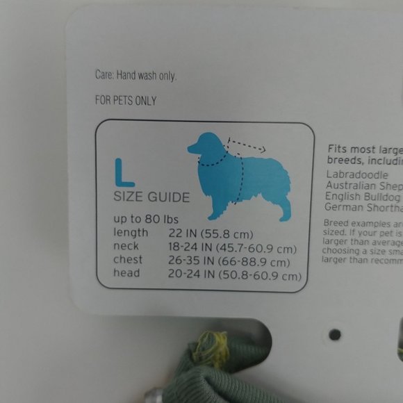 Boots And Barkley Pet Vest Cooling Dog Zipper Centerback Sz. L Yellow/Green - Picture 3 of 5